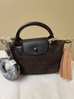 Expressions NYC Woven Mini crossbody / Tote NWT